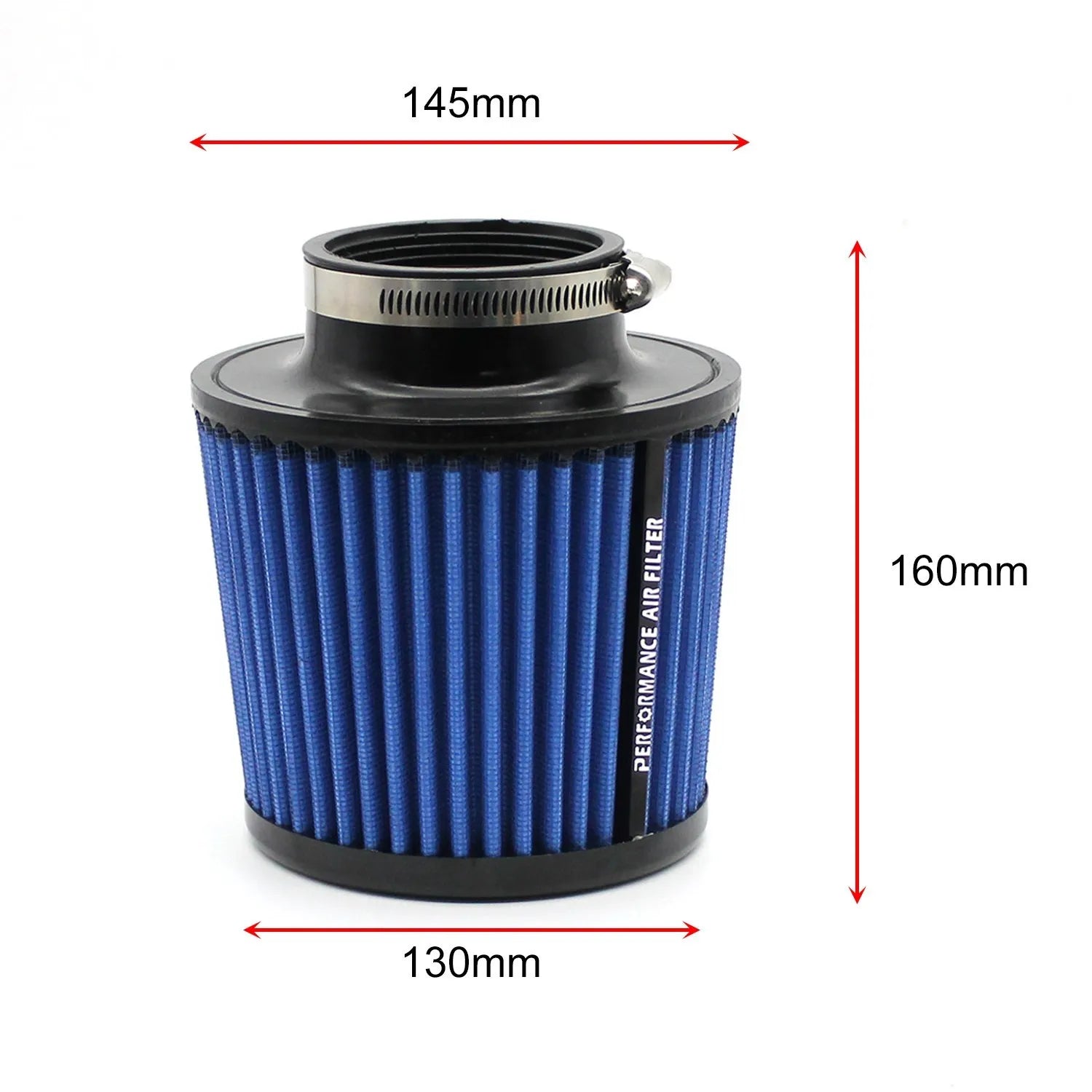 89mm 101MM High Flow Cold Cone Air Intake Filter 3.5inch 4inch Universal for Racing Sport Car Engine Air Intake Pipes Washable