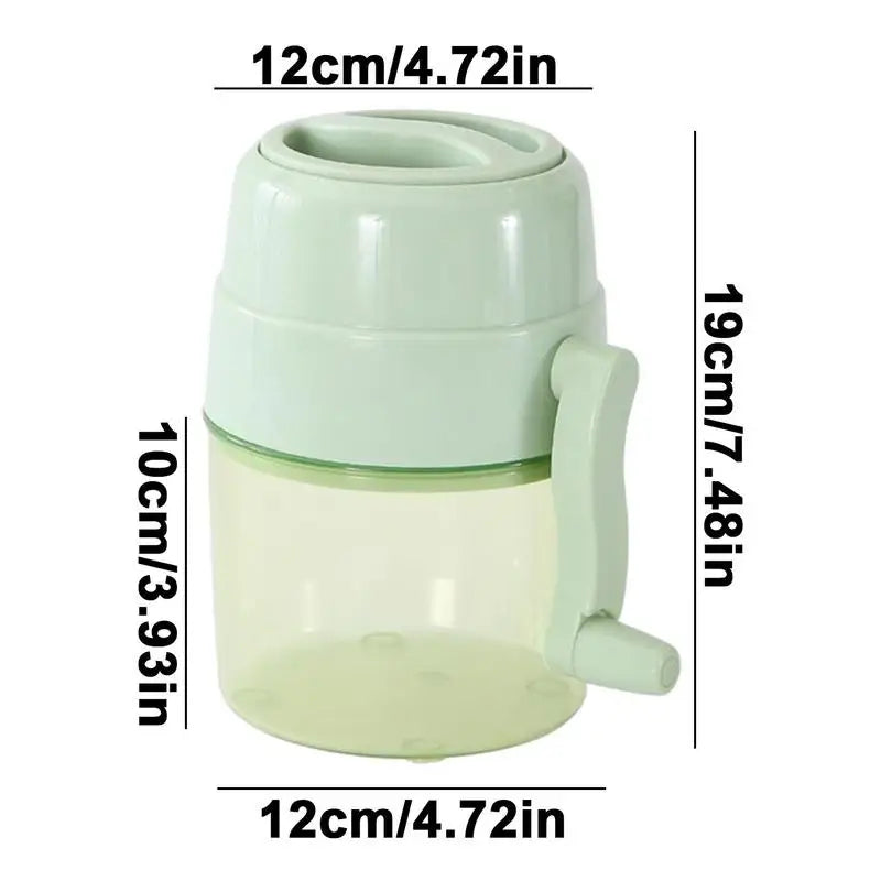 Ice Crusher Manual Portable Ice Shaver Chopper Automatic Press Snow Cone Summer Smoothie Maker Ice Block Breaking Slush Machine