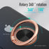 Luxury 360 Degree Universal Finger Ring Phone Holder Smartphone Magnet Metal Spin Rotatable Socket for Magnetic Smartphone Stand