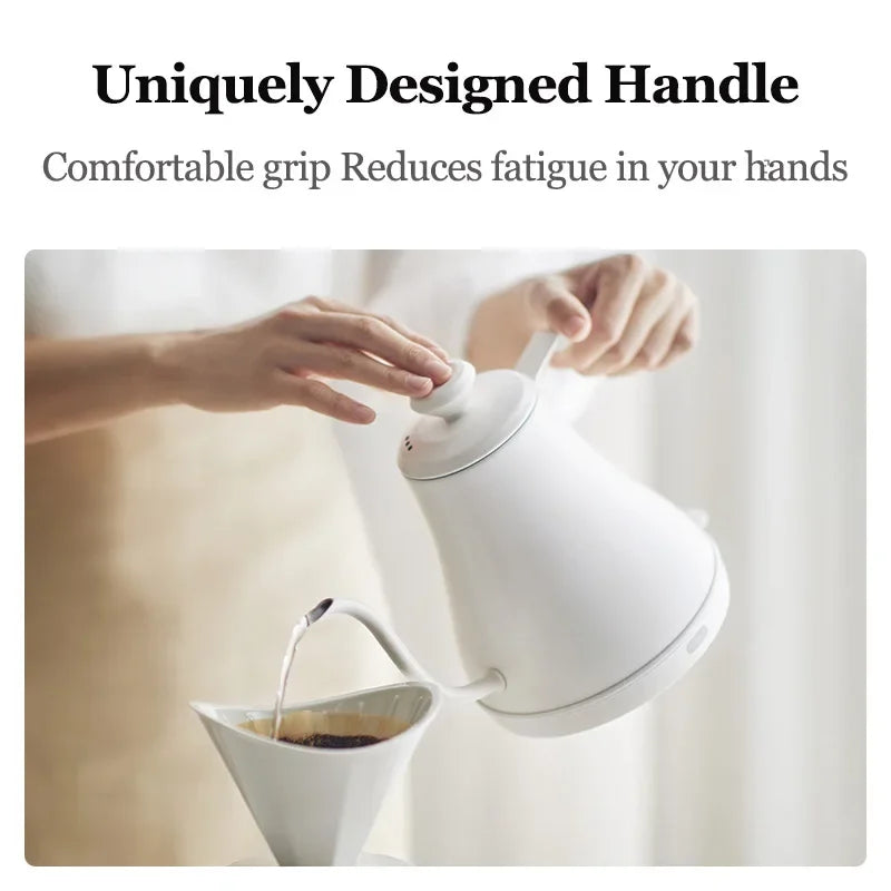 0.8L 220V Electric Espresso Pots Gooseneck Coffee Kettel Hand Brewing Make Tea Portable Moka Pot Coffeeware Teaware Hotel Home