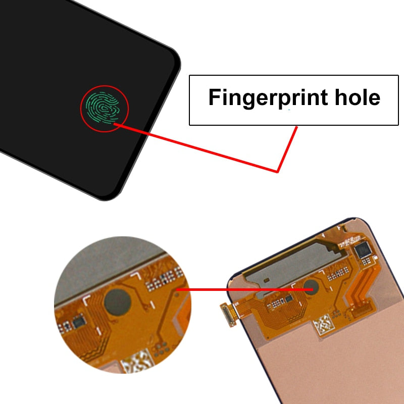 6.7''Original For Samsung Galaxy A80 A805 A805F LCD display Touch Screen Digitizer Assembly with Fingerprint For Samsung A90 LCD