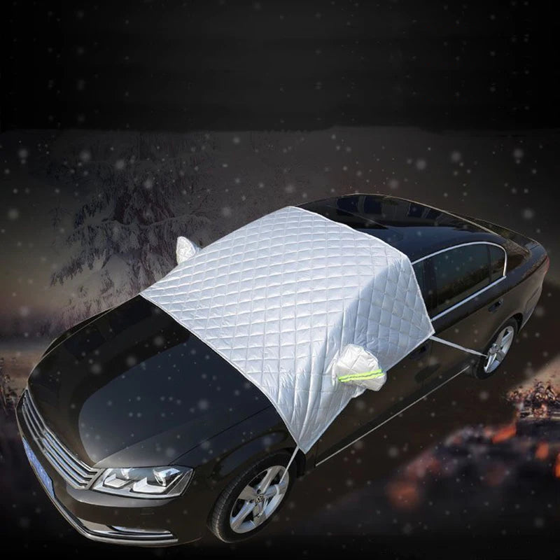 Tailored for Tesla Model 3 Model S Model X Model Y Car Front Windshield Cover Thick Aluminum Film Oxford Cloth Winter Car Cover