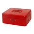 Locking Small Steel Cash Box with Lock Cash Drawer Tray Locking Cover Small Safe Lock Box with Key