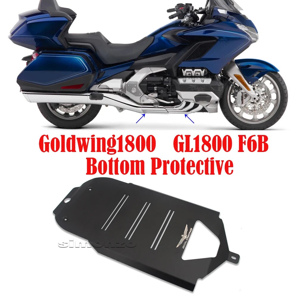 Engine Bottom Protective Cover For HONDA GOLD WING GL 1800 F6B Motorcycle Guard Plate Exhaust Armor Belly Pan GL1800 Accessories