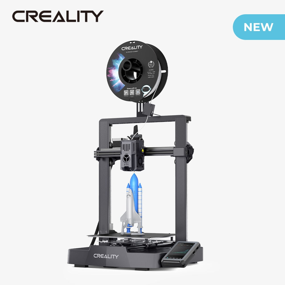 Creality New Ender-3 V3 KE 3D Printer 500mm/s Fast Printing Speed Smart Creality OS X-AxisLinear Rail Double Fans Smart Ul 60W