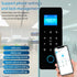 HAHA Lock App Bluetooth Smart Glass Door Lock Remote Unlock Fingerprint RFID IC Card Password with Time Attendance Record Report