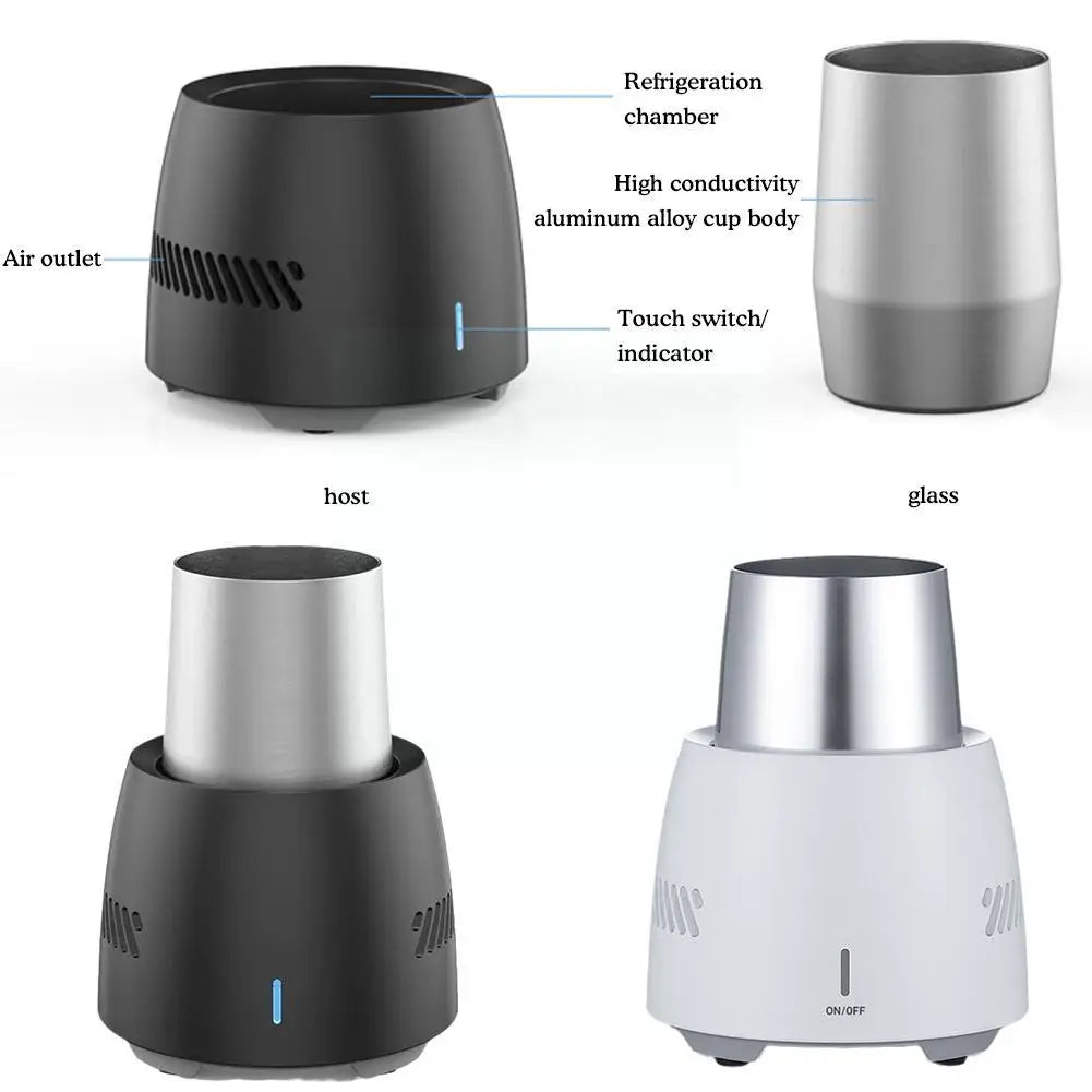 Portable Beverage Fast Cooler Cup Electric Beer Bottle Can Drinks Home Cooling Mug Water Soda Tool Car Fruit Refrigerator D3O8