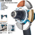 ONEKFYFD Brushless Set Cordless Electric Wrench + Angle Grinder Polishing Grinding +172 Electric Drill for Makita 18V Battery
