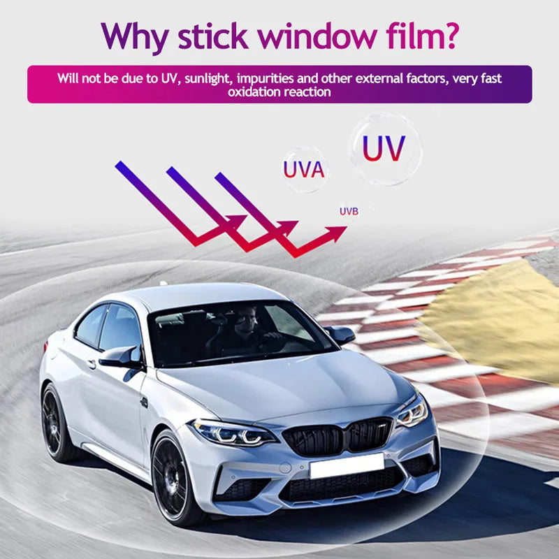 300x50cm 1%-50% light transmittance black car window solar UV protection film sticker sunscreen window heat insulation film