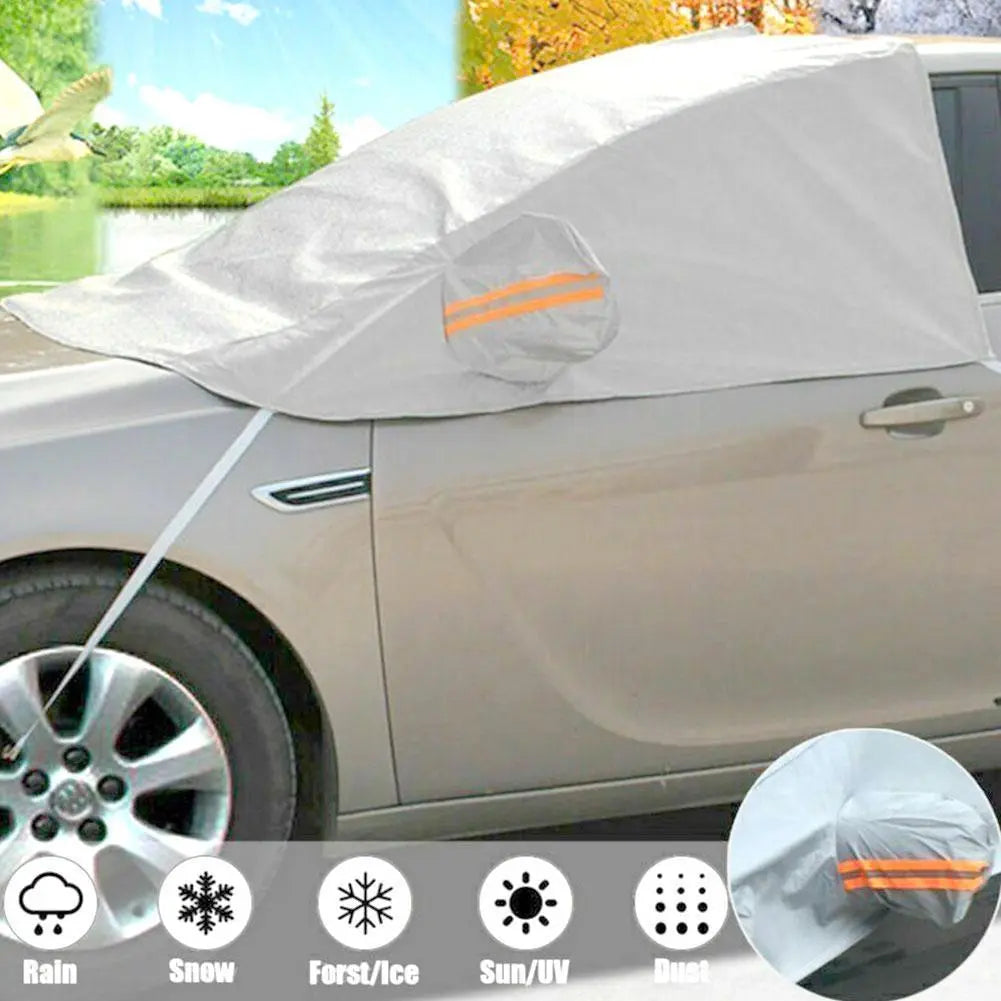 Prevent Snow Ice Sun Shade Dust Frost Freezing Car Windshield Cover Protector Cover Universal For Auto X3C4