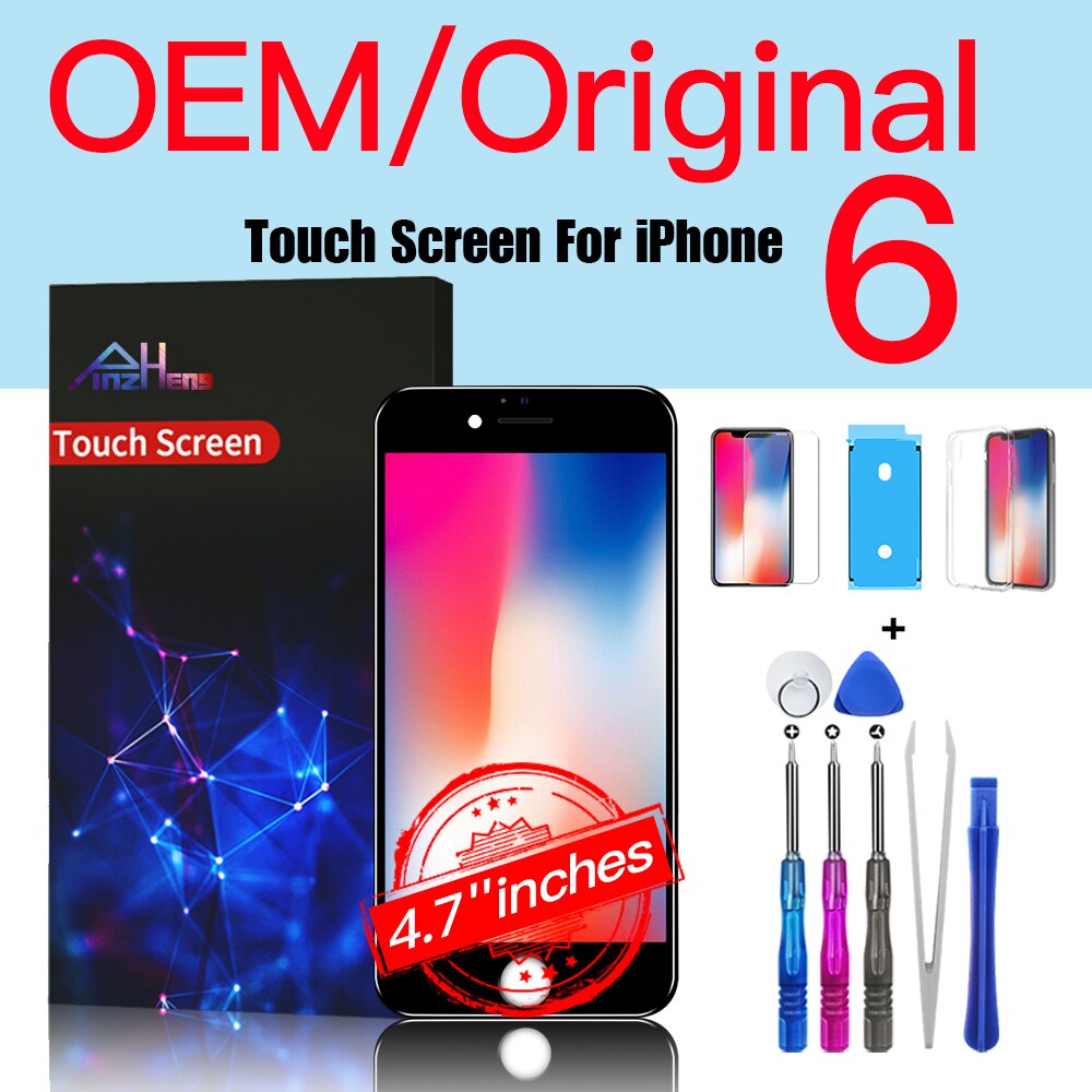 PINZHNEG Original High Quality INCELL LCD OEM For iPhone 6 Display 6S 7 8 PLUS SE 2020 Replacement Screen 10 Years Warranty