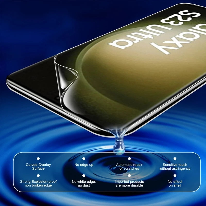 6-in-1 Hydrogel Film for Samsung S22 S21 S23 Ultra S8 S9 S10 Plus S20 FE Screen Protector for Galaxy Note 20Ultra S10E Lens Film