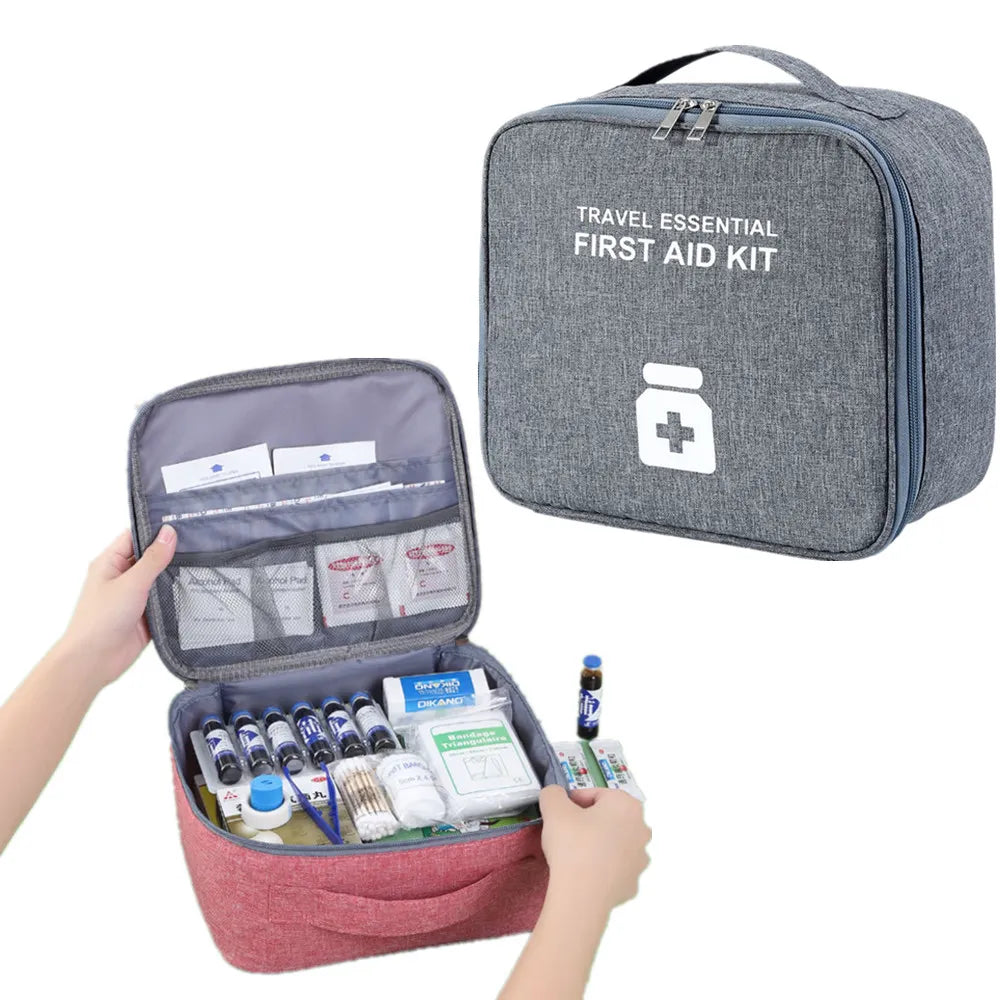 Home Travel First Aid Kit Large Capacity Empty Medicine Storage Bag Portable Medical Box Survival Case Outdoor Emergency Bag