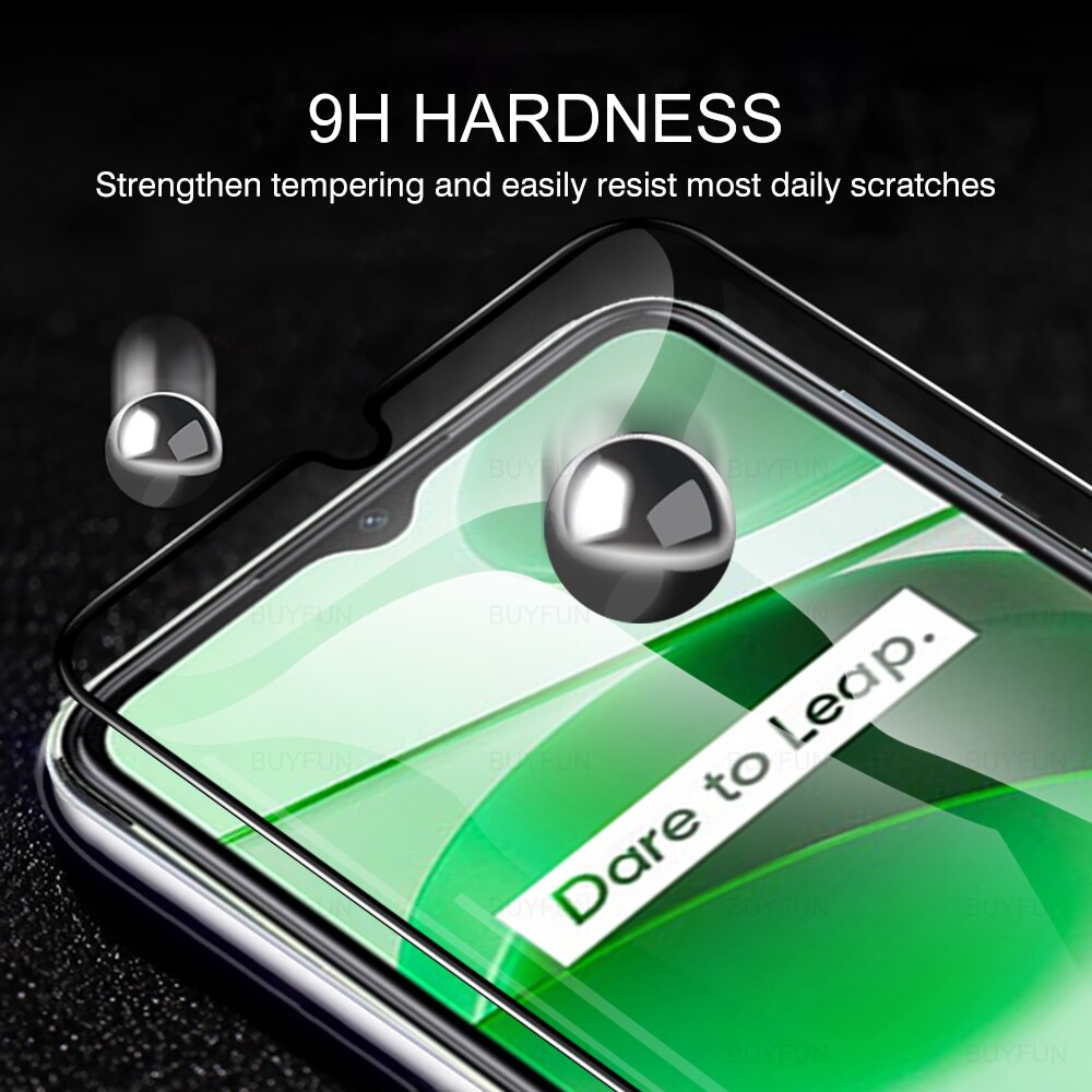6 in 1 Tempered Glass For Oppo Realme C35 Screen Protector Full Cover Film For Realme C35 C 35 Cover Protective Glass
