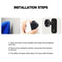 Headphone Wall Mount Holder Gaming Headset Holder Frame Earphone Protective Stand Free Hanging Hook for Door Wall