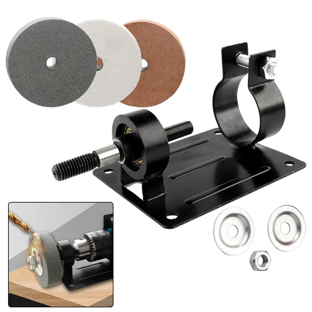 Electric Drill Modified Grinder Polisher Bracket Polishing Sharpening With Grinding Wheels For Electric Drill Modified Grinder