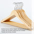 Wooden Clothes Hanger High Quality Solid Wood Hook For Cloth Multifunctional Adult Cloth Drying Rack Wardrobe Clothing Organizer