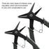 2 in 1 Snap Ring Plier 4 Way Type Circlip Pliers Multifunctional Professional Hand Tool