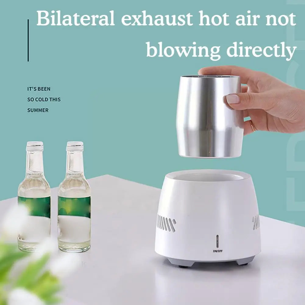 Portable Beverage Fast Cooler Cup Electric Beer Bottle Can Drinks Home Cooling Mug Water Soda Tool Car Fruit Refrigerator D3O8