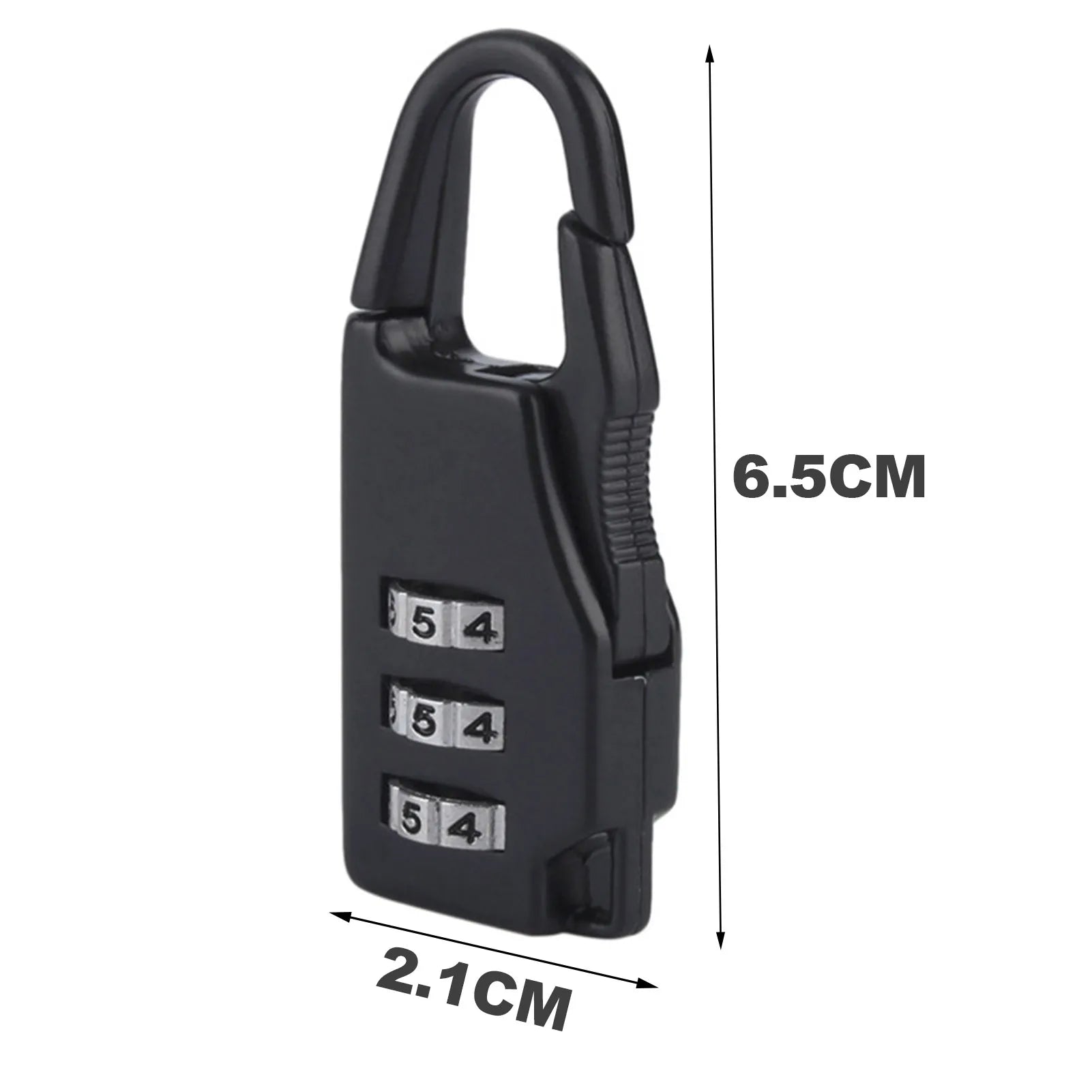 Portable Mini Lock Padlock with 3 Digital Combination Code Outdoor Travel Luggage Zipper Backpack Handbag Safe Anti-theft Lock
