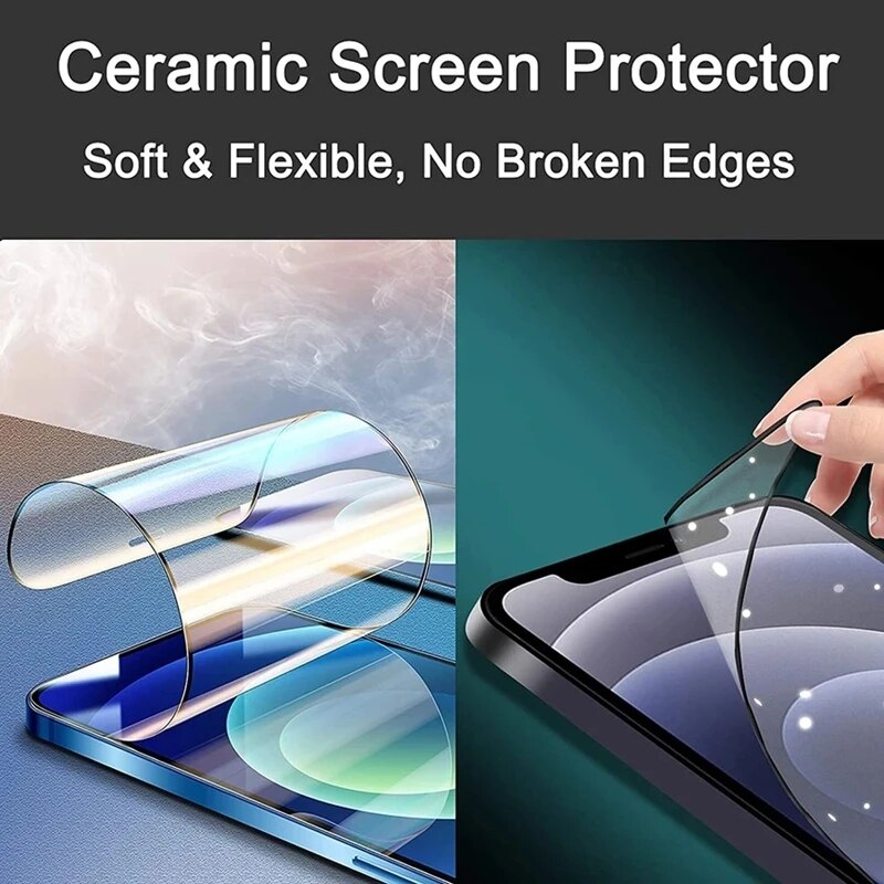 5PCS HD Soft Ceramic Film for IPhone 14 11 12 13 Pro Max Mini Screen Protector for IPhone XS MAX X XR 6 6s 8 7 Plus SE Not Glass