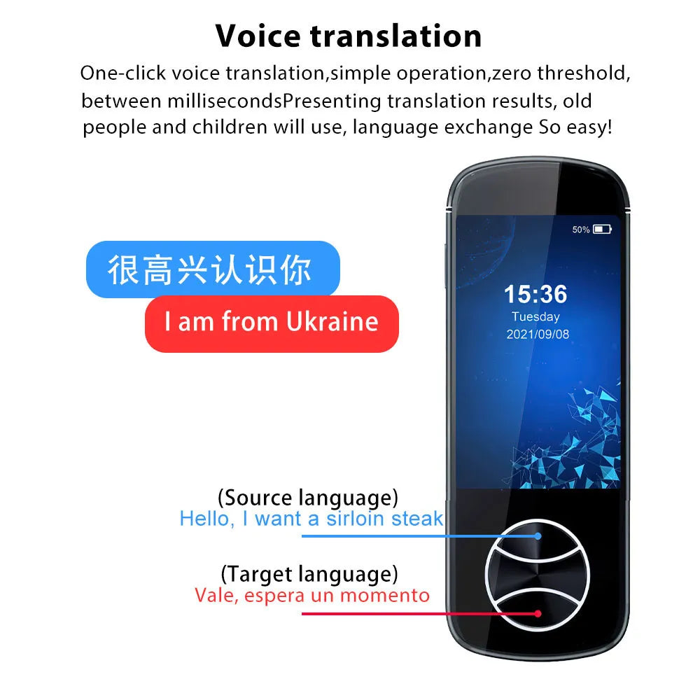 Smart Voice Translator 137 Real Time Online Instant Off Line Translation AI Conversion V10 poliglu language translator