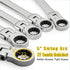 Flex Head Ratcheting Wrench Set Combination Ended Spanner kits Chrome Vanadium Steel Hand Tools Socket Key Car Repair Tools