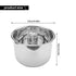 6L Pressure Cooker Inner Pot Rice Pressure Cooker Liner Stainless Steel Inner Pot Minute Pressure Cooker Liner