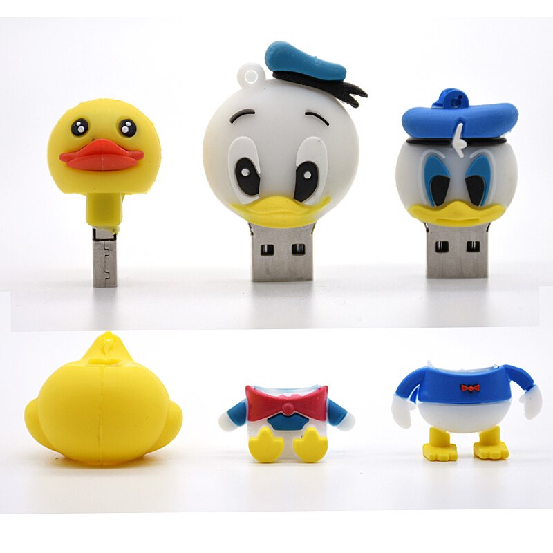 Bulldog Pen Drive Chicken Cartoon USB Flash Drive Donald Duck Pendrive 8G 4GB 16G Flash Card 32GB 64GB Flash Memory Stick U DiSK