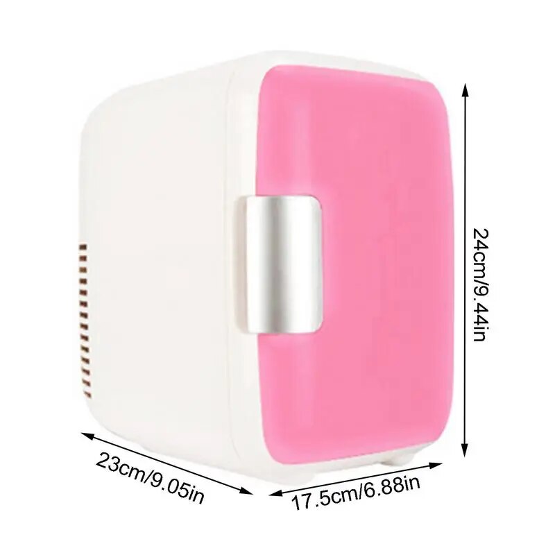 Portable Car Refrigerator Fridge Mini Fridge For Bedroom 4 Liter Cosmetic Fridge Mini Desk Fridge Cooler And Warmer For Skin