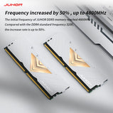 JUHOR Memoria ram DDR5 8GB 16GB 32GB 4800MHz  5600MHz 6000MHz 6400MHz 6800MH8GBX2 16GBX2 DIMM Desktop Computer Gaming Memory Ram