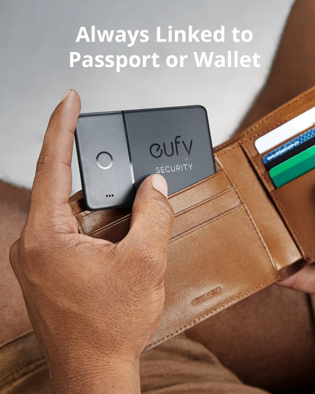 eufy Security SmartTrack Card Works with Apple Find My Wallet Tracker Phone Finder Water Resistant 3-Year Battery Life