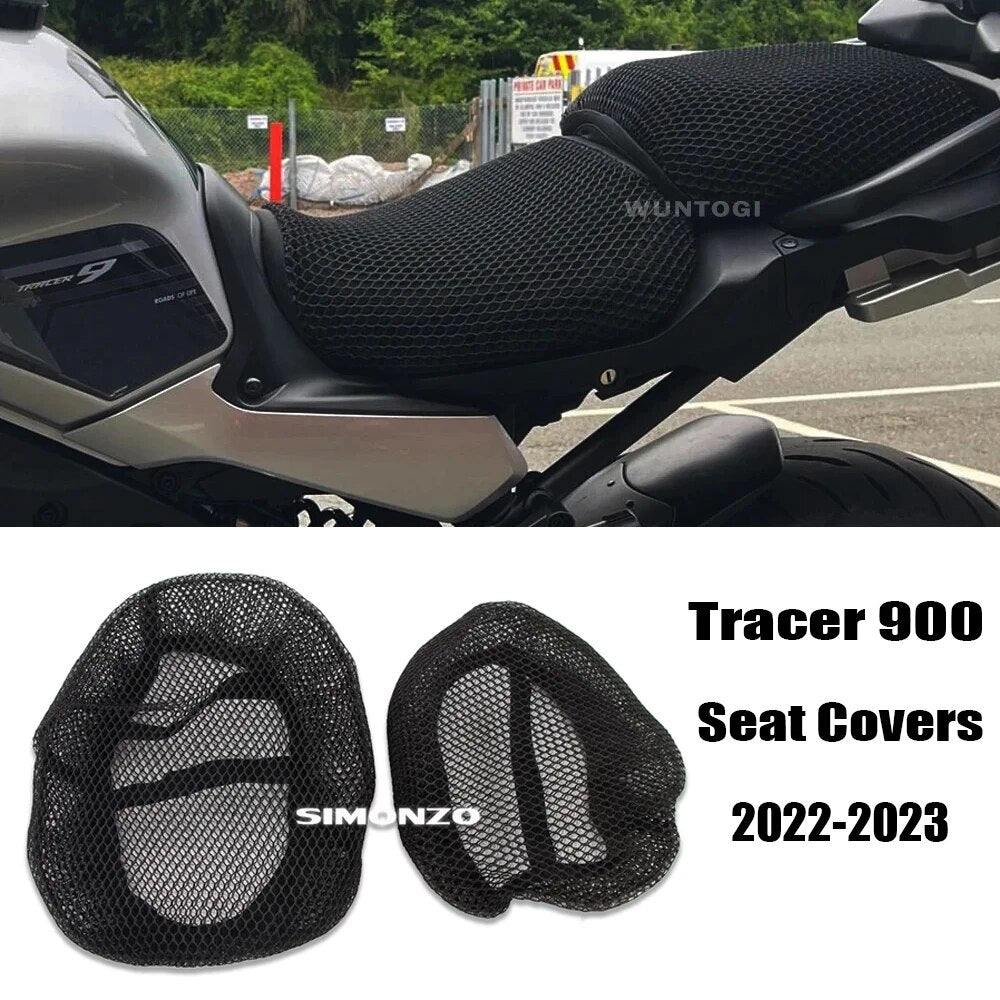 Motorcycle Seat Cover Tracer 900 Seat Protect Cushion 3D Honeycomb Mesh Seat Cushion For Yamaha TRACER 900 2022-2023