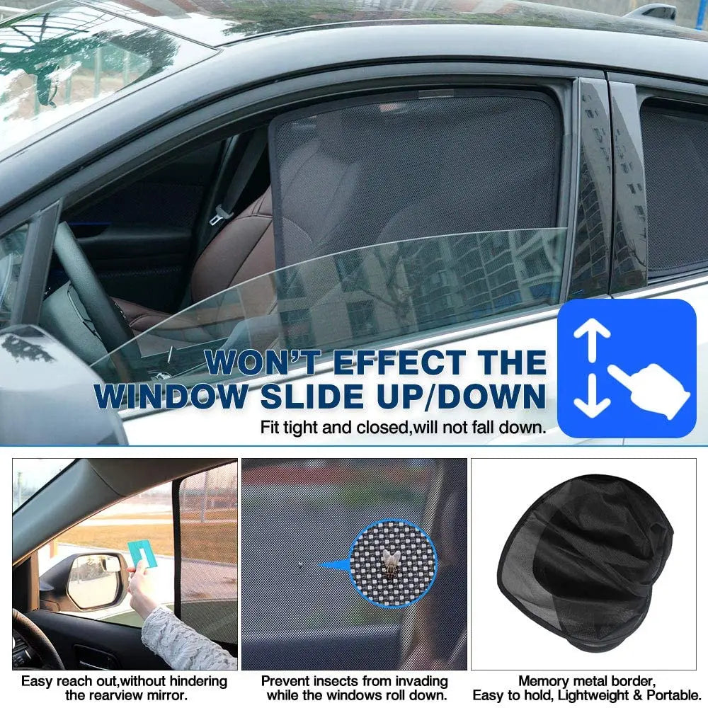 Side Sun Shade Shading Protection Window SunShades Sunshield Accseeories For Toyota Rav4 RAV 4 Xa40 40 2013 - 2018 2014 2017