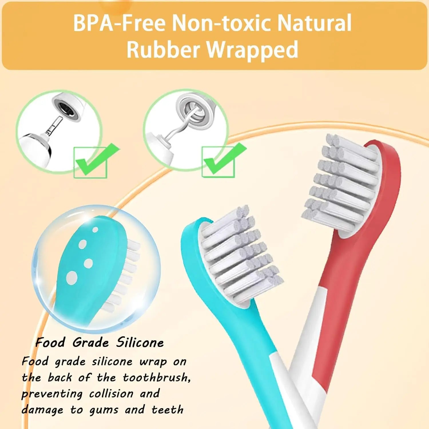 4/8/12/16/20PCS Kids Replacement Toothbrush Heads Compatible with Electric Toothbrush 6032/94 HX6321 HX6340 HX6042 HX6320 HX633