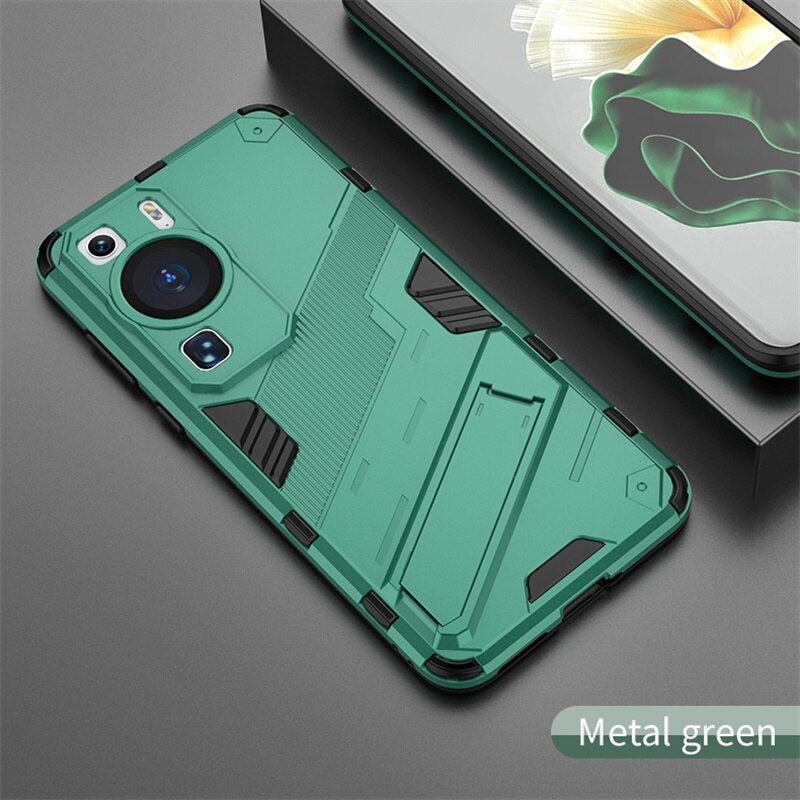 For Huawei P60 Pro Case Anti Shock Kickstand Magnetic Holder Armor Phone Cases For Huawei P 60 P60 Art P60Pro Hard PC Back Cover