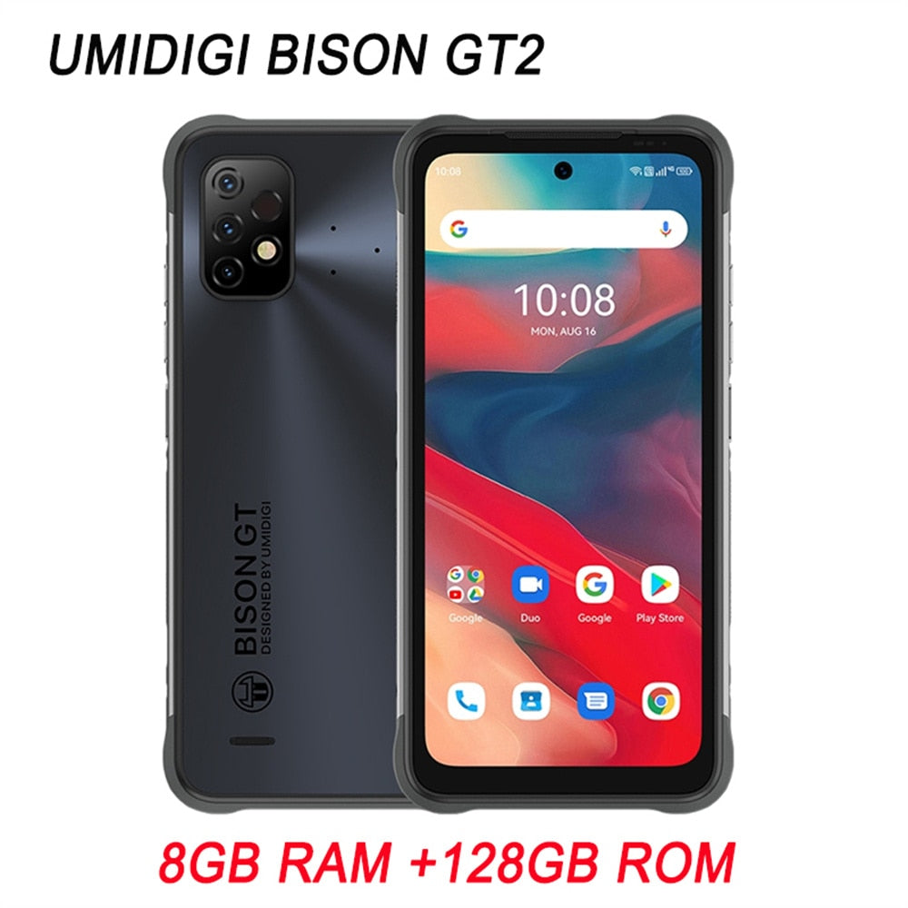 UMIDIGI BISON GT2/GT2 Pro 4G Rugged Smartphones 8GB+128/256GB 6.5'' Android 12 Helio G95 Octa Core 64MP Camera NFC 6150mAh Phone