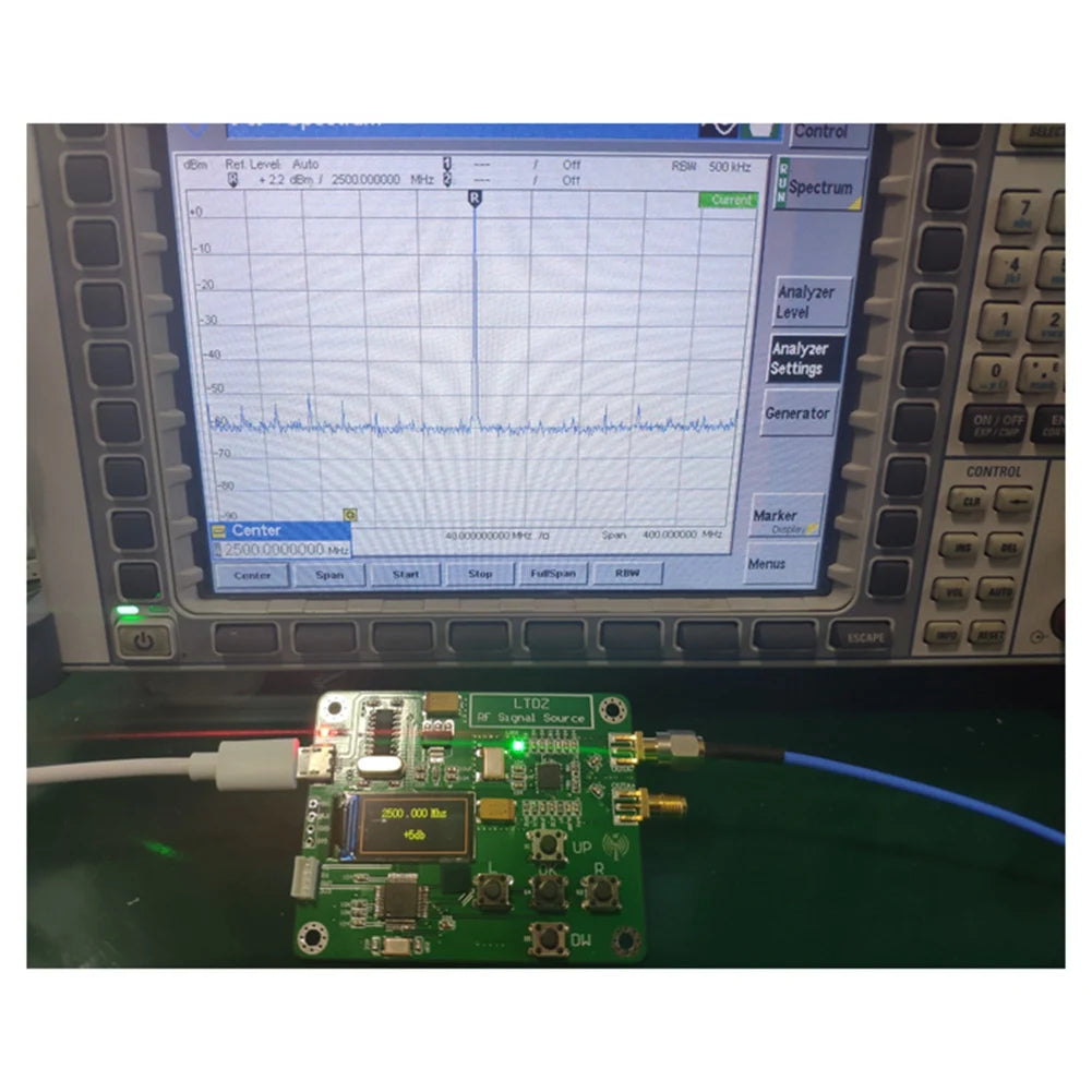 MAX2870 23.5-6000Mhz Spectrum Signal Source Spectrum Analyzer USB 5V Powered RF Frequency Domain Analysis Tool