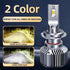 ZTZPIE 12V  3800k 6500K HB3 HB4 9005 9006 H1 H7 H4 H11 Bulb Led Bicolor Lamp CSP 3570 Power Car Headlight Fog Light 300W 90000LM