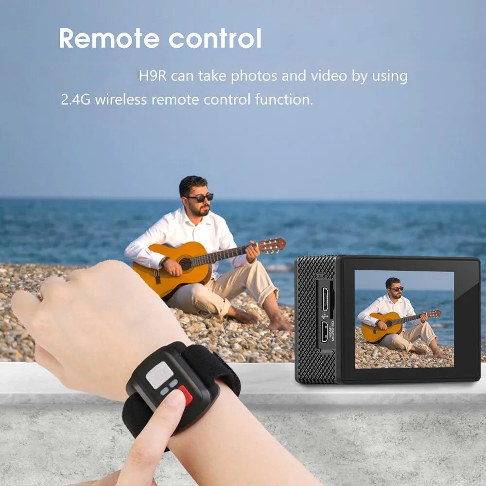 H9R Action Camera Ultra HD 4K 30fps WiFi 2 Inch 170D Underwater Waterproof Helmet Video Recording Sport Cam