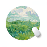 Wheatfields Under A Clouded Sky Van Gogh Mouse Pad Office Computer Non-Slip Thickened Surface for The Mouse Personalized Deskpad