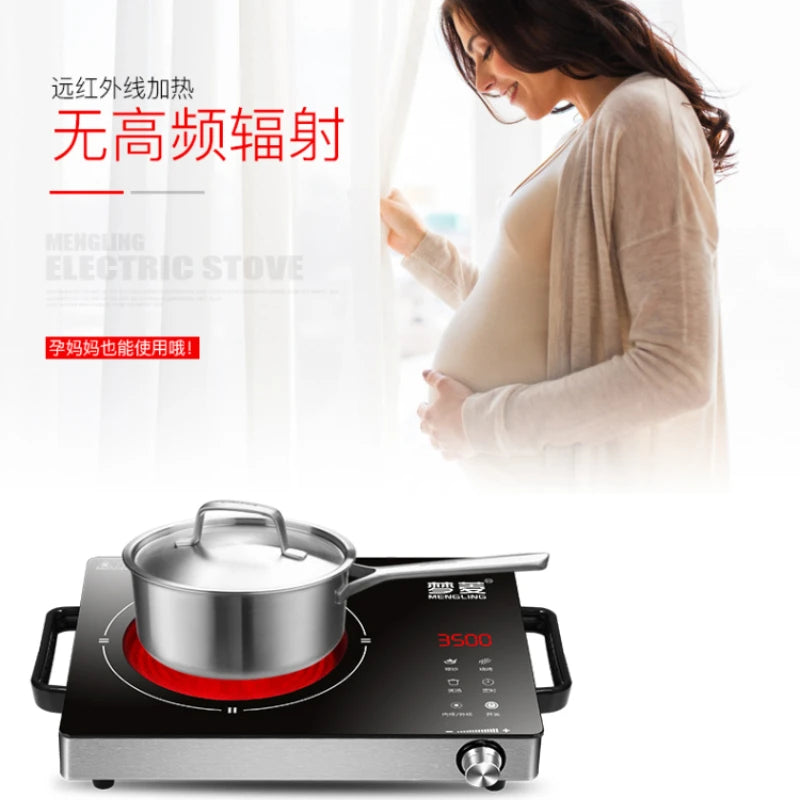 3500w power commercial three-ring multi-function electric TaoLu home far infrared light wave induction cooker 2600w for a while