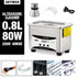 50W/80W Ultrasonic Cleaner 800ml Ultrasound Cleaner Silver Jewelry Ring Glasses Watches Dentures Ultrasonic Cleaning Device