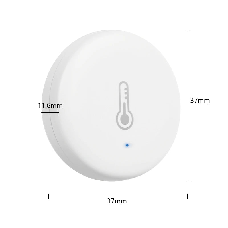 Tuya Smart Temperature And Humidity Sensor Indoor Thermometer Monitor For Home Work With Alexa Home Assistant