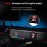 REDRAGON GS570 Darknets Support Bluetooth Wireless Aux 3.5 Surround RGB Speakers Column Sound Bar for Computer PC Loudspeakers