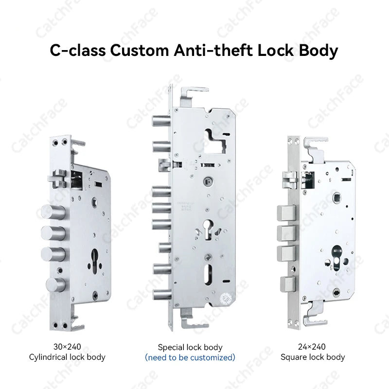 TUYA Electronic Fingerprint Front Door Security Digit Door Lock Door-Viewer Camera Face recognition Unlock Built-In Doorbell