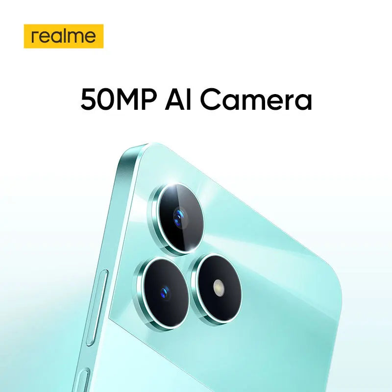 realme C51 4G 6.74'' Smartphone 90Hz Display 4GB 128GB 33W SUPERVOOC Charge 5000mAh Battery 50MP AI Camera Moblie Phone