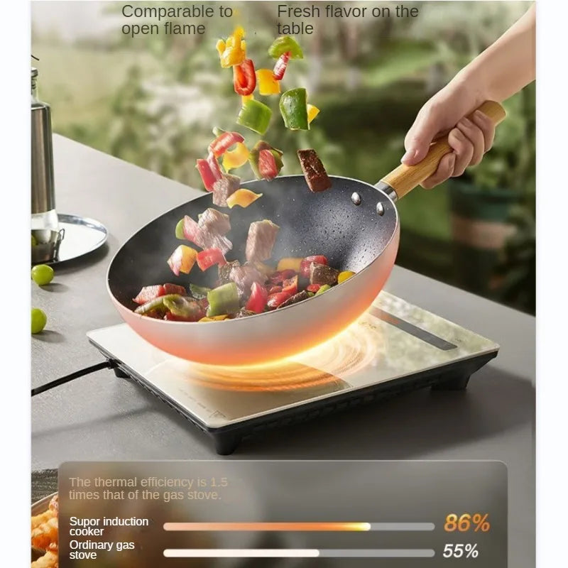 Induction cooker 2200W 24H Reservation Automatic flame control Waterproof Cooking Hotpot Kitchen Smart Induction Cooker