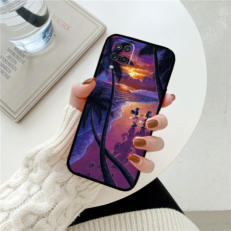 A12 4G Phone Case For Samsung Galaxy A12 M12 F12 4G Mickey Mouse Disney Soft Cover For Samsung A 12 4G F12 M12 4G Bumper Fundas