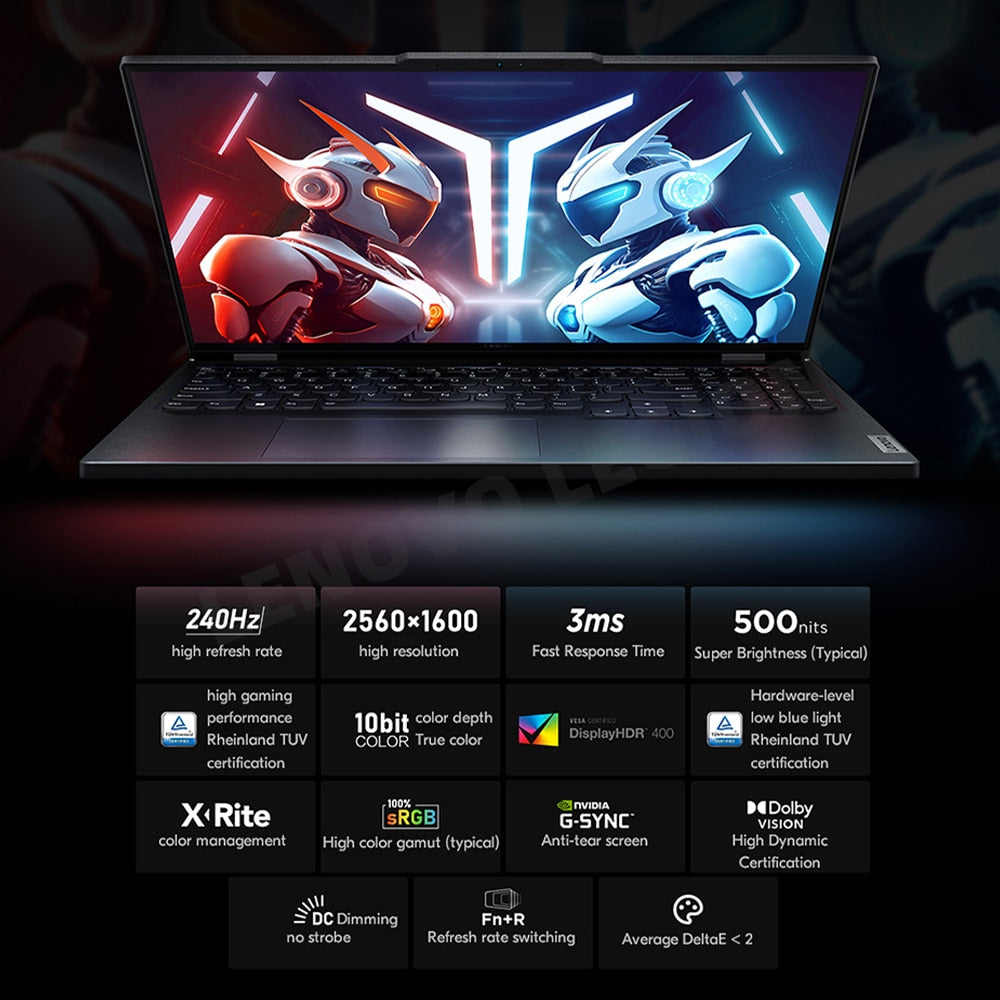 Lenovo Legion Y9000P Gaming Laptop 13th Intel Core I9-13900HX 16G 1TB SSD RTX4060/RTX4070 16 inches 240Hz 2023 Notebook PC